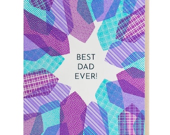 Best Dad Ever! Father's Day Ties Letterpress Card