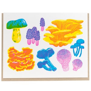 Fruiting Fungus Grußkarte - Serie Lebendiges Leben