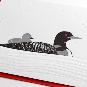 Carte de voeux typographique Loon