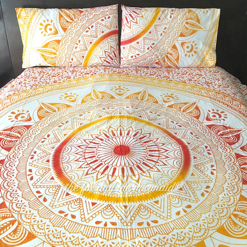 Mandala Tapestry Duvet Cover Pillowcases Quilt Cover Etsy