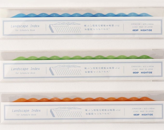Japan Hightide Landscape Index Tabs Index Label Journaling Etsy
