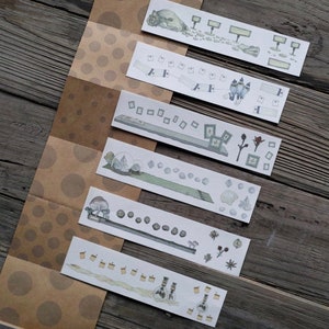 Washi Tape Specimen Vintage Style Decoration Scrapbooking Journaling Planner