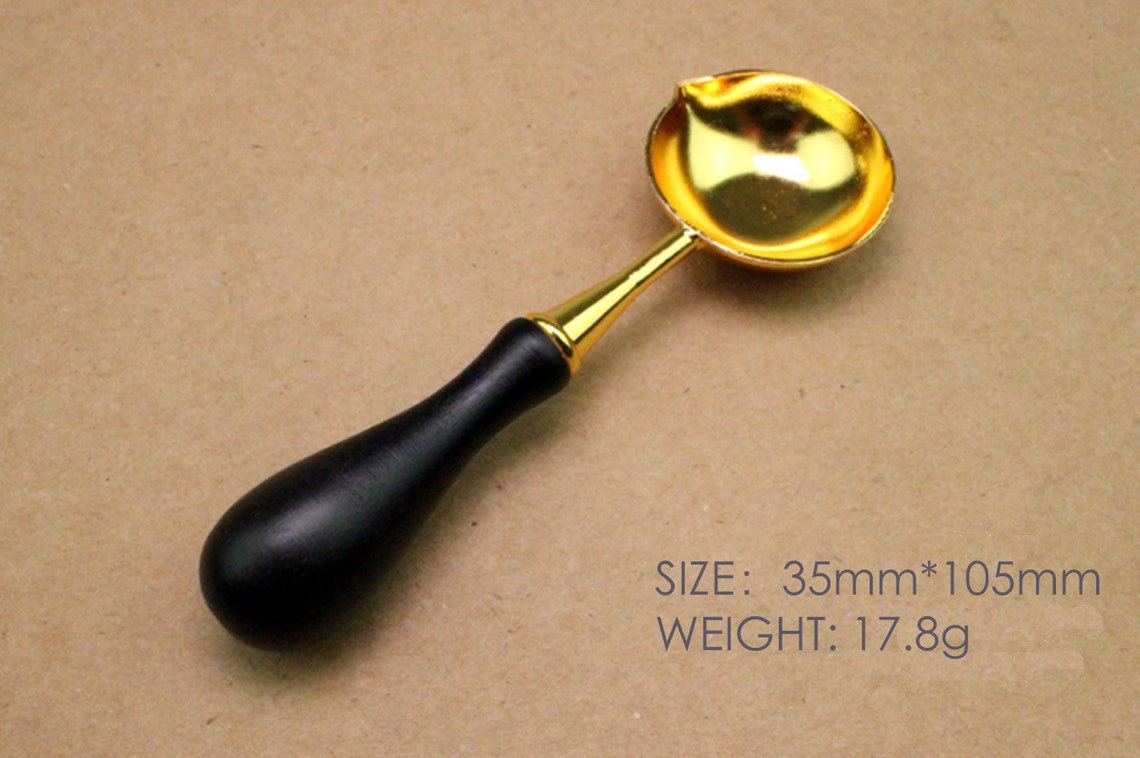 Wax Melting Spoon Sealing Wax Tool Wooden Handle Wax Spoon Etsy