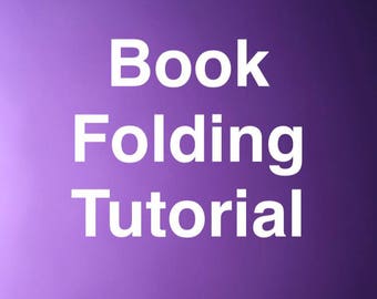 Book Folding Tutorial Booklet - how to - guide - instructions - getting started - free small heart pattern