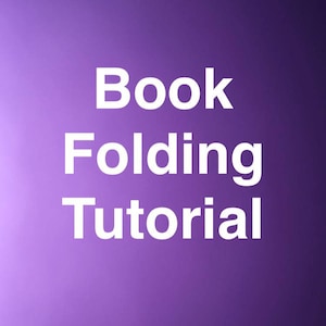 Book Folding Tutorial Booklet - how to - guide - instructions - getting started - free small heart pattern