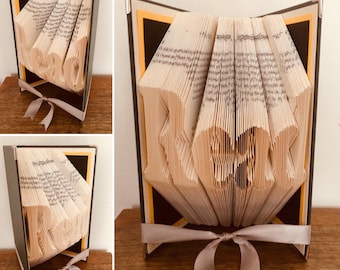 Read Book Folding Pattern - Teacher gift - Gift for book lover - Graduation gift - Gift for him - Gift for her - Unique gift - Folded book