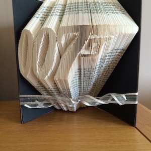 007 Book Folding Pattern - Gifts for him - James Bond Fan - Unique Gift - Birthday Gift - Gift for Dad - Father&#39;s Day Gift - Boyfriend