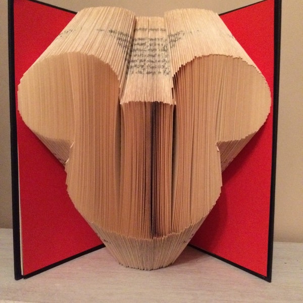 Mickey Mouse Book Folding Pattern - Disney Book Art - Gift for Her - Birthday Gift