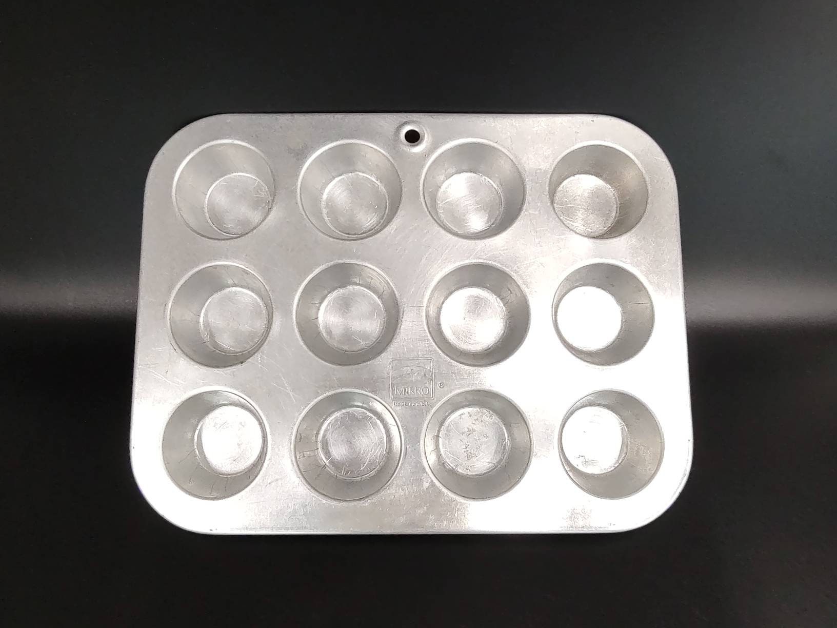 Vintage Mirro Aluminum Mini Muffin Pan, Aluminum Mini Cupcakes Pan 12  Count, Vintage Farmhouse Decor