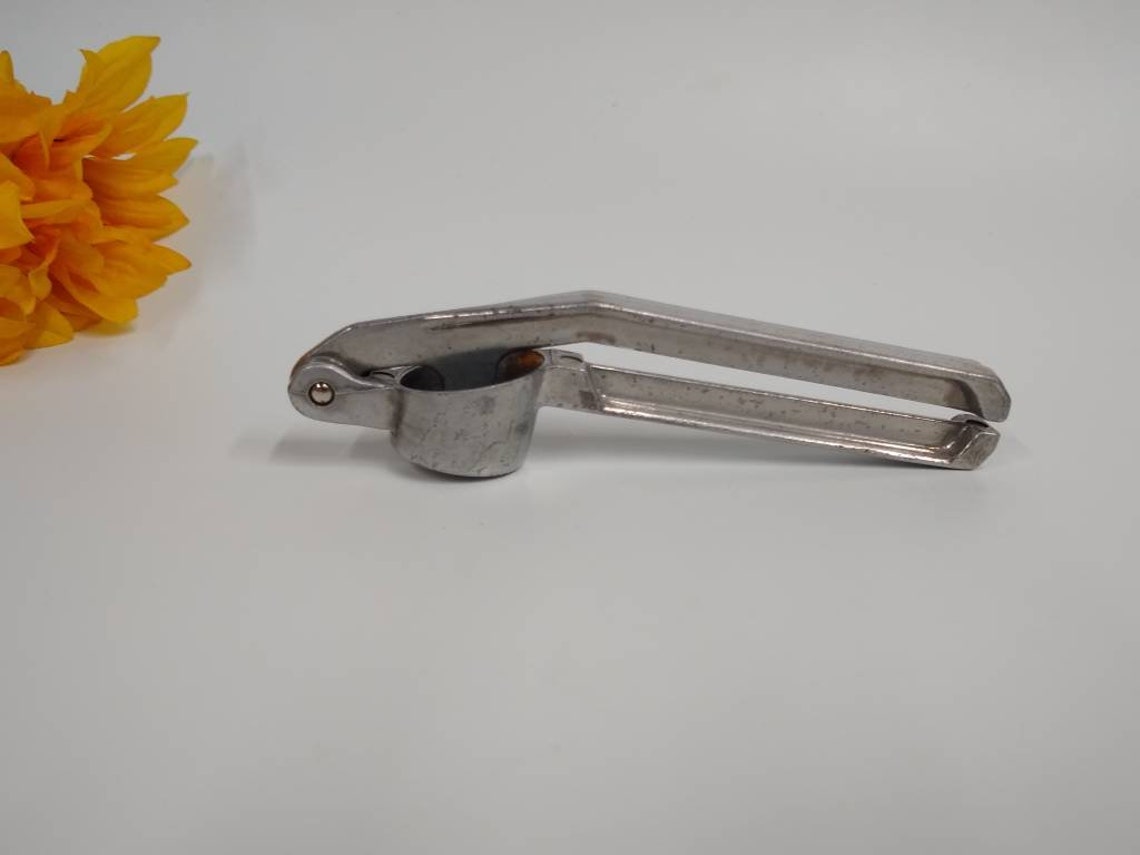 Vintage Garlic Press Made in Italy Aluminum Old Aluminum Etsy