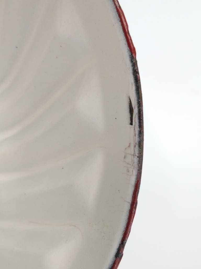 Vintage Red Enamel Bundt Pan Jello Mold With Ring for Hanging Etsy