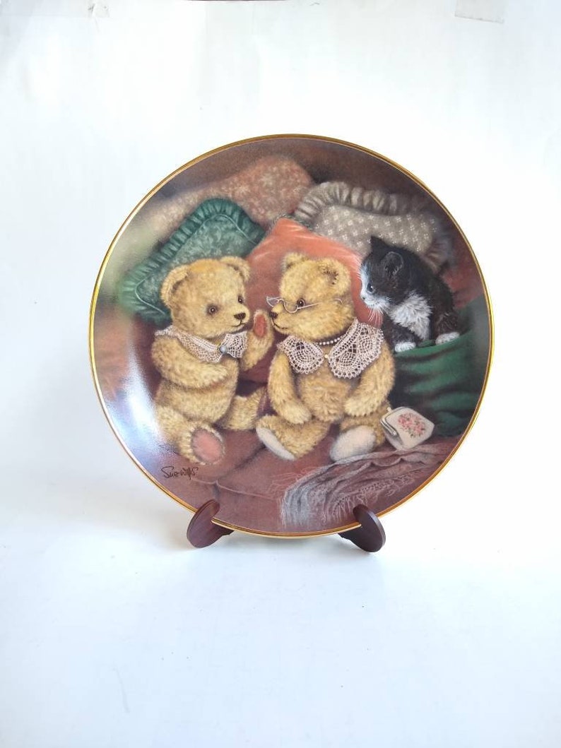 Bear Facts by Sue Willis Franklin Mint Collector Plate Teddy | Etsy