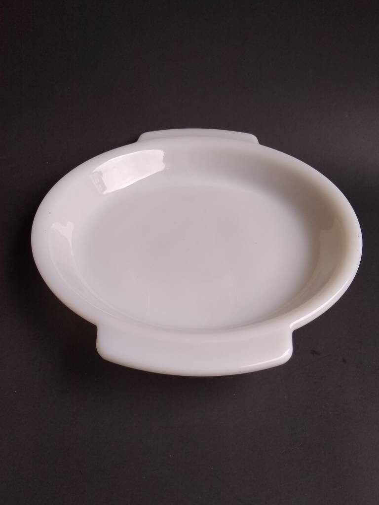 Vintage Anchor Hocking Fire King Pie Plate White Milk Glass 9 Etsy