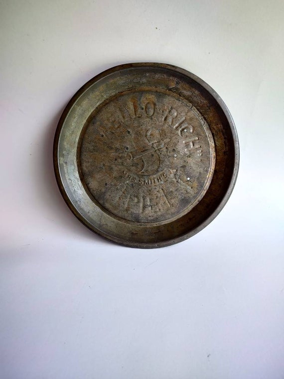 Vintage Pie Tin Mello Rich Vintage Advertising Pie Plate Mrs Etsy