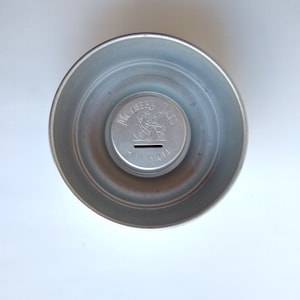 Vintage Madre avena anillo de aluminio, Vintage aluminio Jello Molde, Vintage publicidad quaker / Madre avena Molde Banco de moho