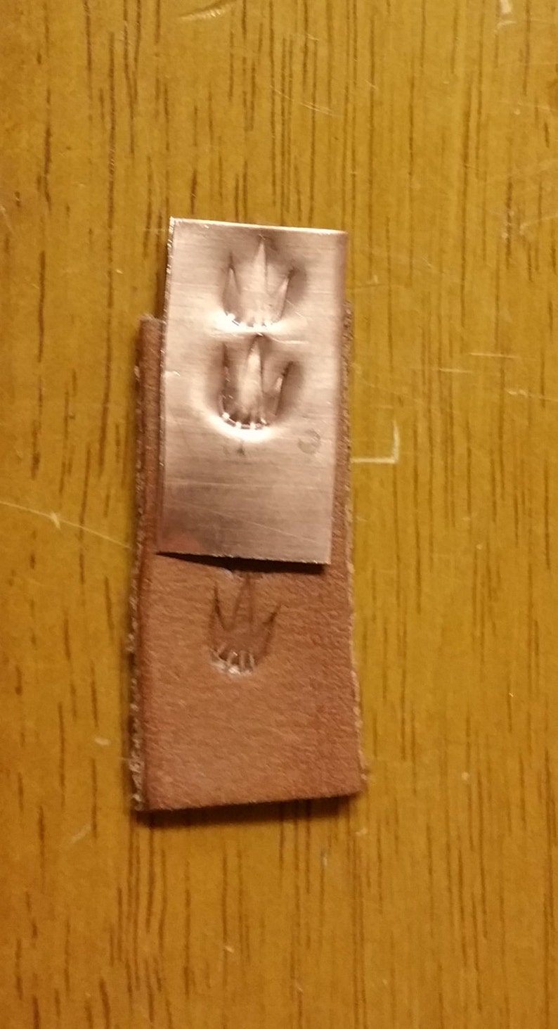 Mini Flame Stamp. Handmade Metalstamp Stamping Chasing Etsy