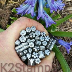 Flowers !!!! Handmade, Metalstamp, Stamping, Chasing, Repousse, Silversmith, Copper, Jewelry, Leather, Glass, Pmc, Tool.