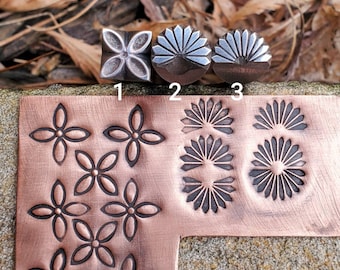 Flowers, Handmade, love, summer, Metalstamp, Stamping, Chasing, Repousse, Silversmith, Copper, Jewelry, Leather, Glass, Pmc, western, Tool.