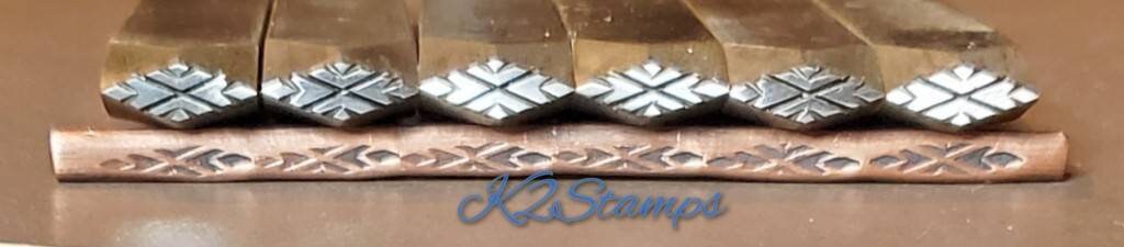 Diamond, Snowflake, Handmade, Metalstamp, Metalsmith, Stamping, Chasing ...