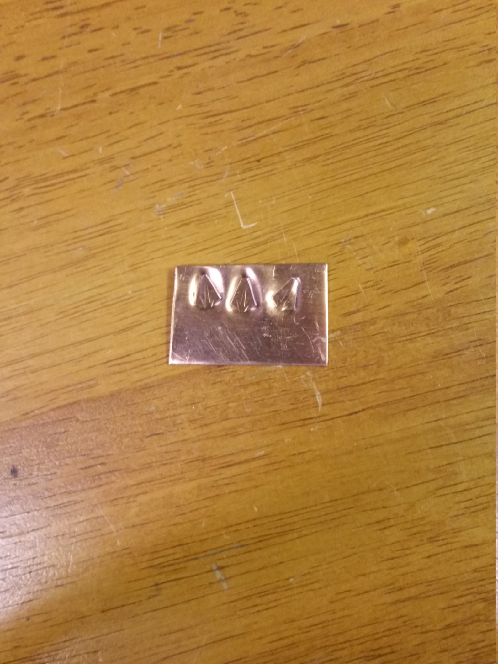 Inverted Notch Stamp. Handmade, Metalstamp, Stamping, Chasing, Repousse ...