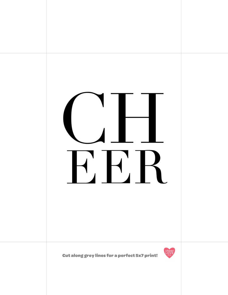 Digitaler Kunstdruck jubeln Cheerleader-Geschenk Bild 4