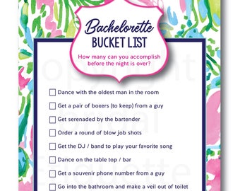 Preppy Bridal Shower Game | Digital File for Bridesmaids, Fun Party Card for Bachelorette & Bridal Showers, Wedding Supplies