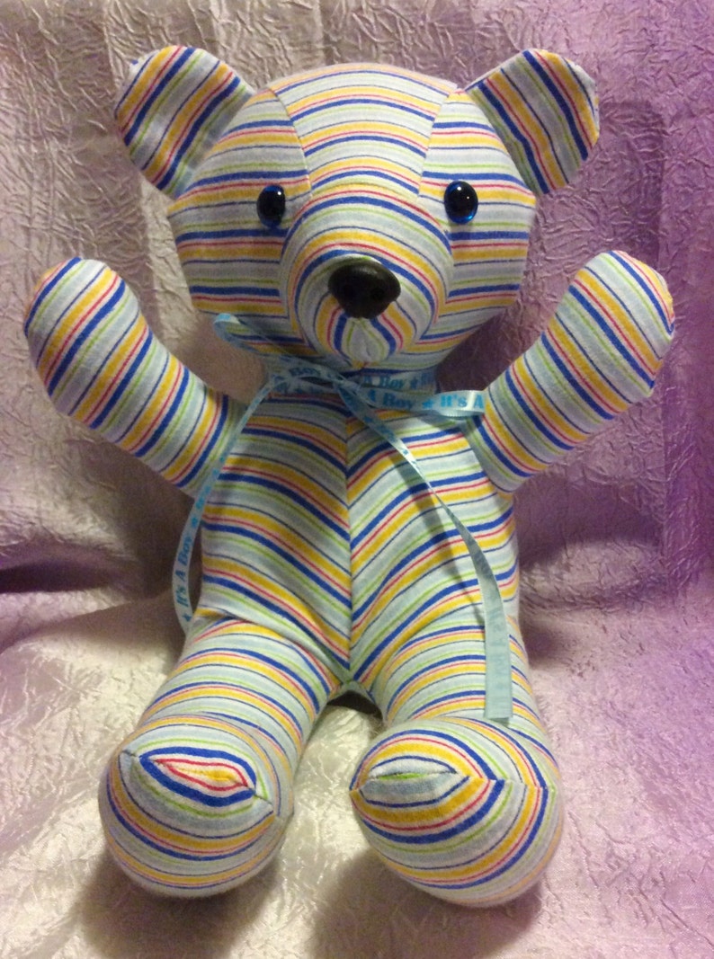 Receiving Blanket Teddy Bear Etsy