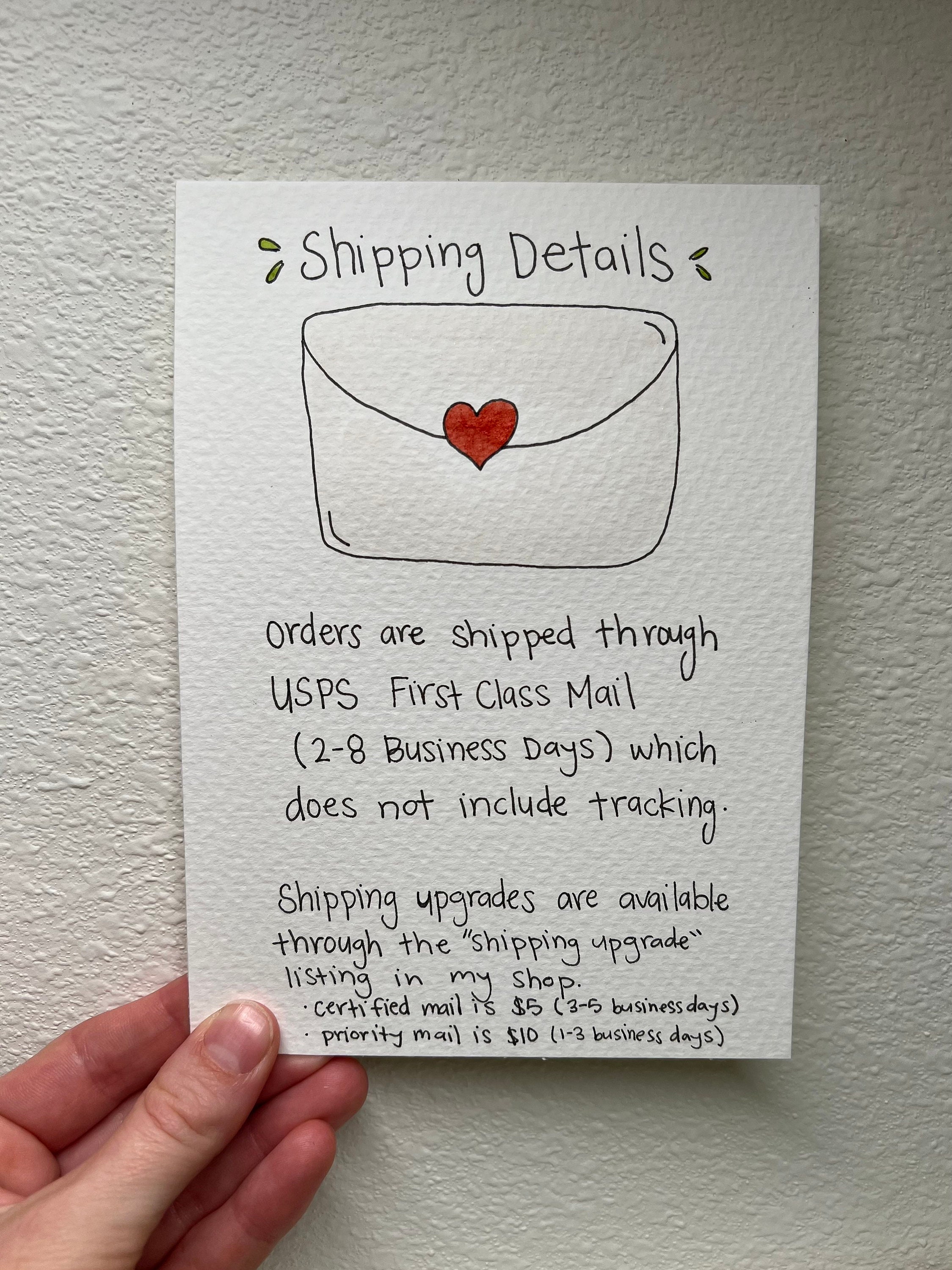 Hand-Painted Watercolor Card