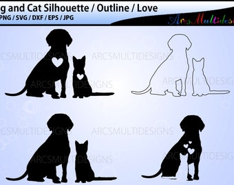 Download Dog And Cat Svg Etsy PSD Mockup Templates