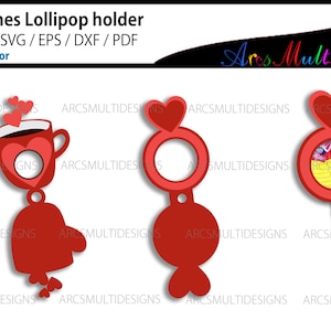 Valentine Lollipop holder / Valentine Lollipop holder bundle  / valentine&#39;s day lollipop holder