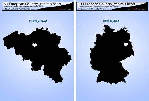 Blank Map Of European Countries And Capitals