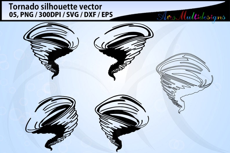 tornado silhouette svg / tornado clipart / tornado svg / tornado graphic vector image 1