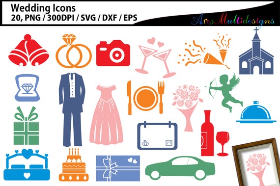 Download Wedding Clipart Svg Wedding Party Clipart Wedding Party Etsy