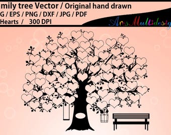 59 Heart Family Tree  (Digital Download)