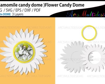 Chamomile Flower candy dome holder