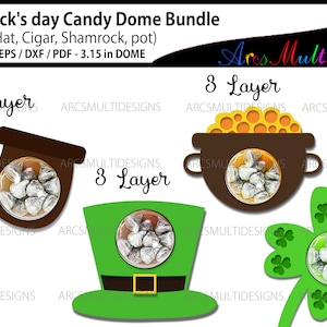 st. patrick&#39;s day candy dome / st. patrick&#39;s day candy dome bundle / candy dome bundle