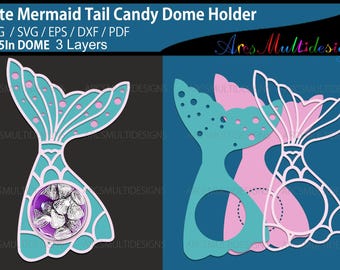 Mermaid Tail Candy dome holder