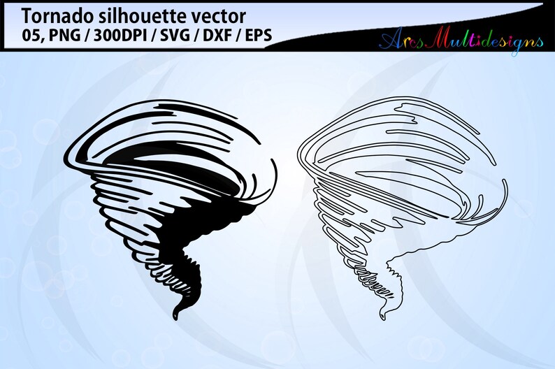 tornado silhouette svg / tornado clipart / tornado svg / tornado graphic vector image 2