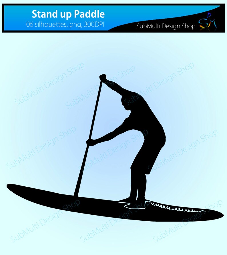 Stand up paddle svg / stand up paddle silhouette / High Etsy