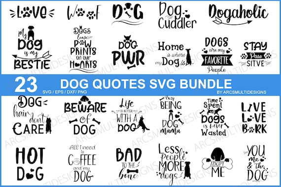 Dog quotes svg bundle / dog svg bundle / dog quotes / dog svg cutting ...