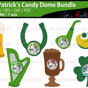 Saint Patrick day candy dome bundle / st. patrick&#39;s day candy domes