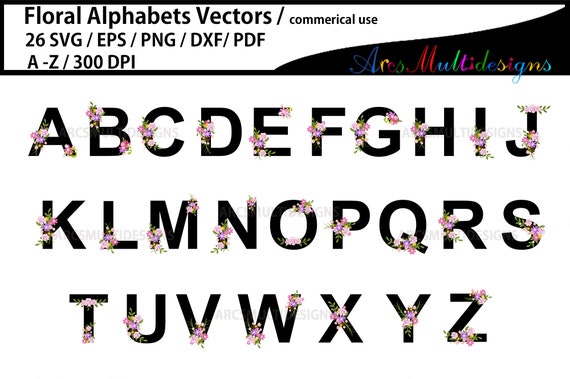 Free Free Floral Alphabet Svg 31 SVG PNG EPS DXF File