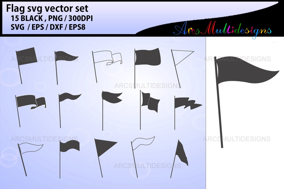 Flag Banner Svg / Flag Svg / Flag Svg Bundle / Flag Svg Template - Etsy