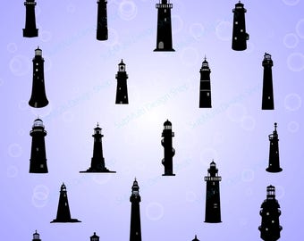 LightHouse silhouette SVG / EPS / PNG / DXf / LightHouse / LightHouses clipart / LightHouses scrapbook design / High Quality / cricut