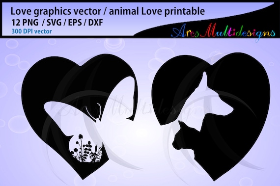 Download Love Animal Svg Deer Love Svg Cat Love Svg Dog Love Svg Etsy