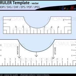 T-Shirt Placement Ruler Bundle SVG DXF PNG, T- shirt ruler Alignment  Placement Centering, Laser Cut Glowforge files - Ruler t shirt stamps