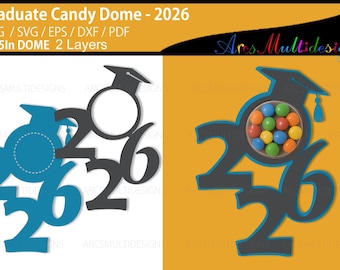 Graduate 2026 Candy Dome Holder (Digital Download)