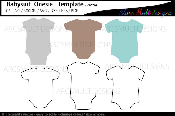 Download Babysuit Template Onesie Template Baby Shower Template Printable Vector By Arcsmultidesignsshop Catch My Party