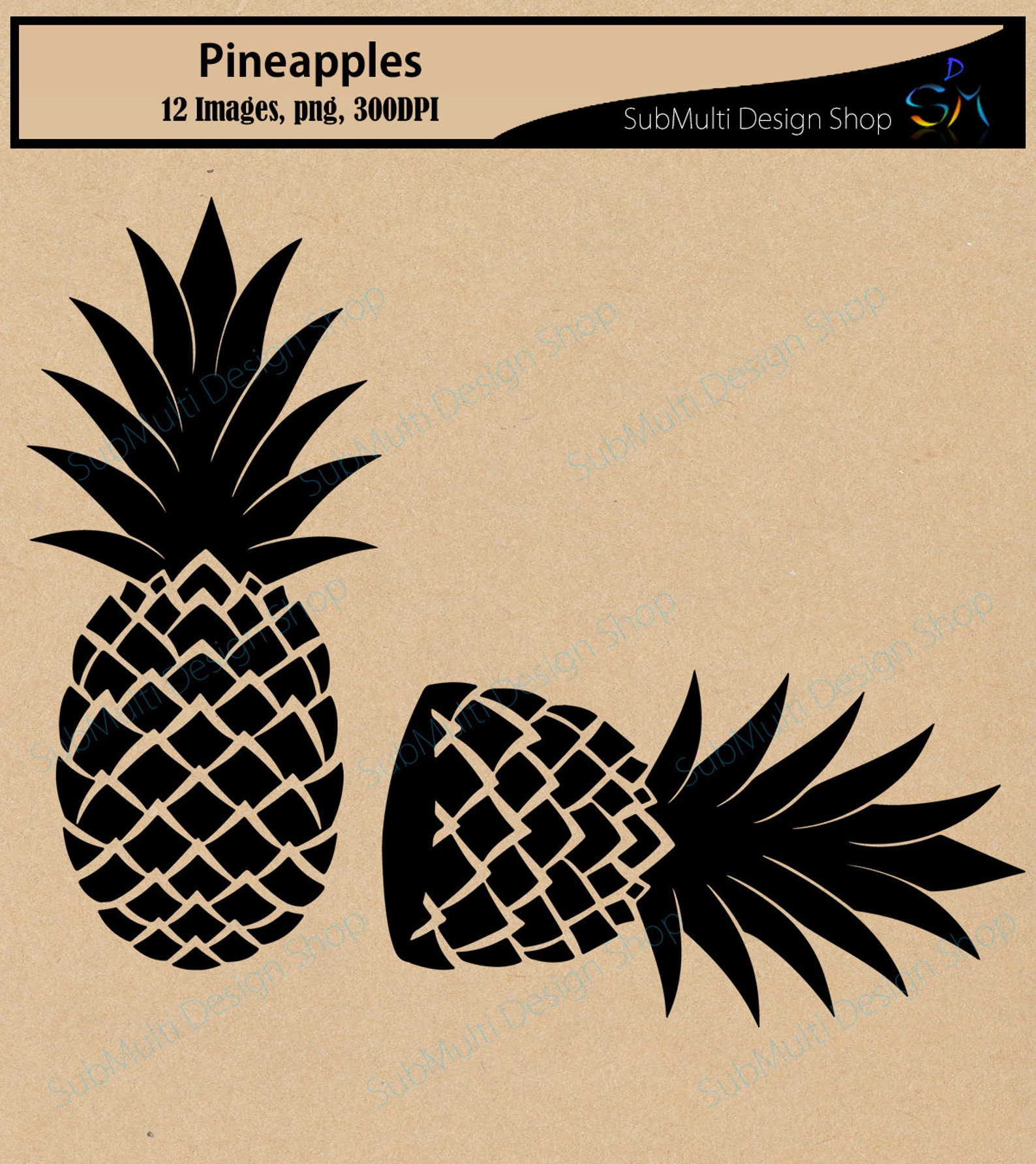 Piña silueta svg / silueta de frutas / piña vector / fruta - Etsy México