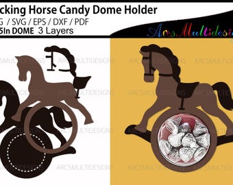 Rocking Horse Candy Dome Holder